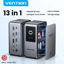 Vention 13-in-1 USB-C Docking Station 8K@30Hz HDMI DP 10Gbps Smart Screen Hub picture