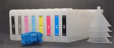 8X300 Refillable Ink Cartridge for Epson Stylus Pro 4000/7600/9600 Printer Reset picture
