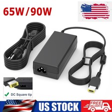 For Lenovo Thinkpad 90W/65W 20V 4.5A Power Supply AC Adapter Square Slim Tip UK picture