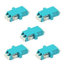 YIENFBEV LC Fiber Optic Adapter, 5 Pack, Aqua picture