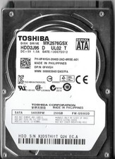 Toshiba MK2576GSX HDD2J95 D UL02 T 250GB Sata Hard Drive picture