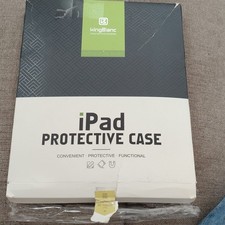 KingBlanc PU Leather Case for Apple iPad 12.9in Brown Stand Auto Sleep/Wake picture