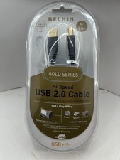New Belkin Gold Series USB 2.0 Device Cable, A/B, 6', 1.8 Black picture
