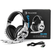 Sades SA810 Gaming Headphone for PS4, Xbox, PC Mac Sound Stereo Mic 3.5mm Camo picture