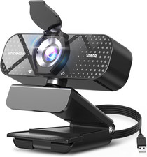 1080P FHD Webcam with Noise-Canceling Mic, Auto Light Correction, Privacy Cover picture
