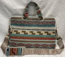 Kayond tablet/laptop sleeve Aztec Multicolor Fractal Pattern Canvas 13