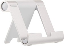 AmazonBasics Multi-Angle Portable Stand for Tablets and Phones - Silver picture