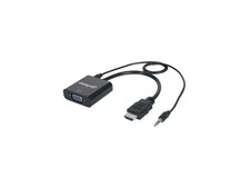 Manhattan HDMI to VGA Converter with Audio, Black picture