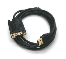 USB-A to DB9-Male Serial Port Adapter Prolific GT Chipset 6FT USA  picture