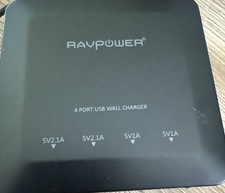 RAVPower 4-Port USB Wall Charger AC100-240VFast Charger Adapter Charging Station picture