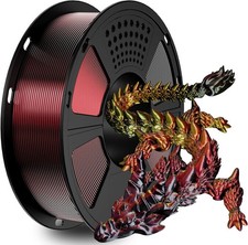 Geeetech Silk PLA 3D Printer Filament 1.75mm 1kg Silk Red&Gold&Black 3 Mix-Color picture
