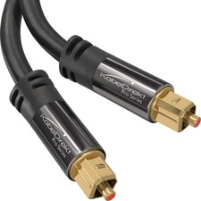 KabelDirekt – TOSLINK Optical Audio Cable – 3ft – Soundbar picture