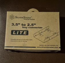 SilverStone 3.5in to 2.5in Drive Bay Adapter Bracket Grey SST-SDP08-LITE picture