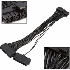 Supply Splitter, Dual PSU Cable Adapter 24 Pin 20+4 Pin ATX Motherboard picture