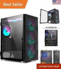 X3 Mesh, 6 Fans - 3X 140mm & 3X 120mm Fixed RGB Lighting Fans, ATX Mid-Tower ... picture