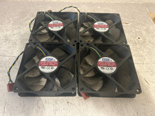 Lot of 4 AVC 12V 4 Pin Case Cooling Fan 92 x 25 DS09225R12H Quick Ship picture