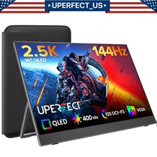 UPERFECT Portable Gaming Monitor 144Hz 2.5K, 16” 100% DCI-P3 QLED for Laptop PS5 picture