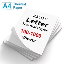 100-1000 Sheets Thermal Printer Paper 8.5