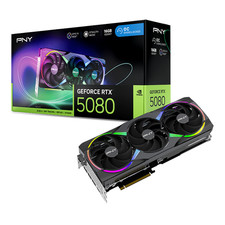 PNY NVIDIA GeForce RTX 5080 16GB GDDR7 OC RGB PCI Express Graphics Card picture