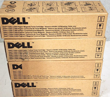 Dell DT615 KU051 WM138 PN124 BK/C/M/Y Toner 1320c New Sealed Box Lot Of 4 picture