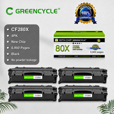 4PK CF280X 80X Toner Cartridge Fits for HP LaserJet Pro 400 M401a M401d M401dw picture