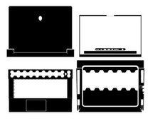 KH Special Laptop Leather Skin Stickers Fit Alienware M16 R1 2023 picture