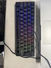 Snpurdiri 60% Wired Gaming Keyboard, RGB Backlit Ultra-Compact Mini Keyboard picture