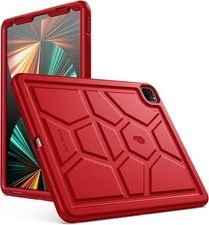 For ipad Pro 12.9 Case 2022/2021/2020/2018 Tablet Cover Red Soft Silicone picture