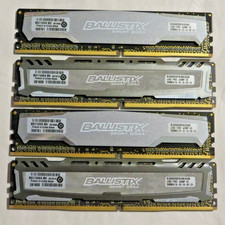 16GB Kit 4x4GB DDR4 2400MHz Crucial Ballistix Sport Desktop RAM Matching Quad picture