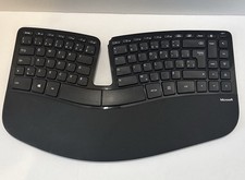 Microsoft Sculpt Ergonomic Wireless Keyboard Split Design Used (No Dongle) Works picture