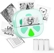 D20 Mini Sticker Printer Bluetooth Thermal Label Maker 3 Rolls iPhone picture