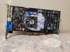 VINTAGE - AGP VGA 3Dlabs Wildcat VP760 64mb sdram VERY RARE - RETRO XP BUILD picture