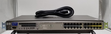 HP ProCurve Switch 2524 J4813A 24-Port 10/100Mb Ethernet Switch + Power Cable picture