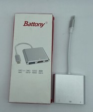 Battony USB C Multiport AV Adapter with 4K HDMI Output USB 3.0 Port & USB-C/F picture