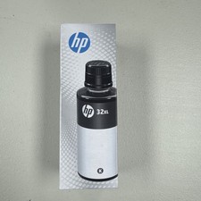 HP 32XL 135ml Black Ink Bottle 6K pages 1VV24AN New Exp 05/26 & 6/26 2 Pk picture