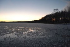 Landscape winter ice outdoors nature Custom Gaming Mat Desk picture