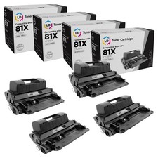 4PK LD Reman CF281X Compatible With HP 81X Black for M604 M605 M606 M605x M605dn picture