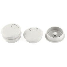 50mm Dia Plastic Computer Table Desk Wire Cable Hole Cover Grommets 4pcs picture