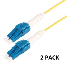 9/125 LC/UPC-LC/UPC Duplex Singlemode Fiber Optic Cable Patch Cord 3M (2 CABLES) picture