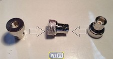 BNC Female To SMA Male Connector Antenna Adapter for Vertex Icom Kenwood Radio picture