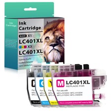 4Pcs LC401XL BCMY Ink Cartridge compatible for Brother MFC-J1010DW MFC-J1170DW picture
