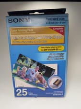 Sony SVM-25LS Print Cartridge & Photo Paper W/ 25 Prints F2 New Opened Box B709 picture