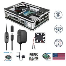 Complete Raspberry Pi 3 B+ Case Set with Cooling System & Stylish Acrylic Design picture