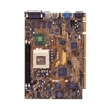 Asus MES-N NLX motherboard (New). Socket 370 SiS 5595 chipset. 2 DIMM sockets. 2 picture