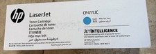 HP CF411JC High Yield Cyan Toner Cartridge Genuine New Sealed HP Laser Jet Pro picture