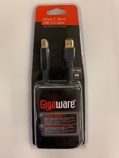 Gigaware Gold-Plated 6-Foot USB 3.0 Cable (2601524) USB-A TO USB-B - PC OR MAC picture