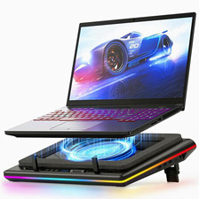 llano V12 Laptop Cooling Pad RGB Lighting 1 Fan Black for 15.6 in Laptop picture