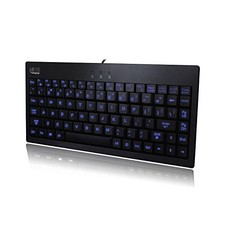 Adesso AKB110EB Mini Keyboard 3-Color Illuminated USB White/Black picture