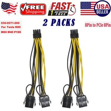 NVIDIA dual 8 to 8 Graphics Card Power Cable Tesla K80 M40 Grid M60 P40 P100 GPU picture