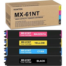MX61NT MX-61NT Toner Cartridge 4 Medium, Black/Cyan/Magenta/Yellow picture